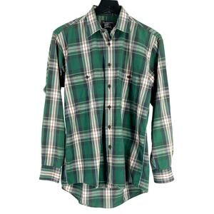 90s Burberrys green plaid shirt 1990s vintage